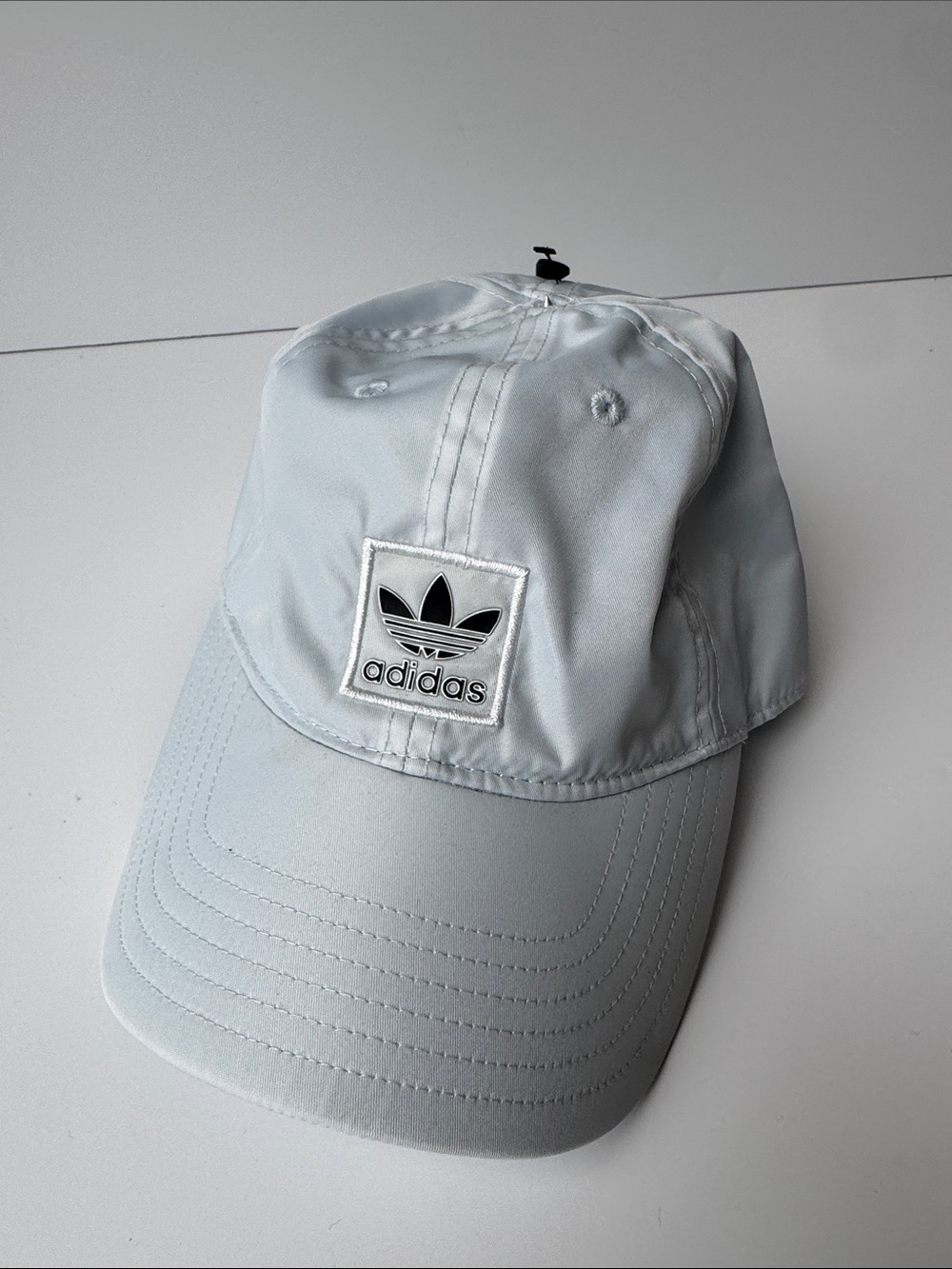 adidas Light Gray Trefoil Logo Baseball Cap